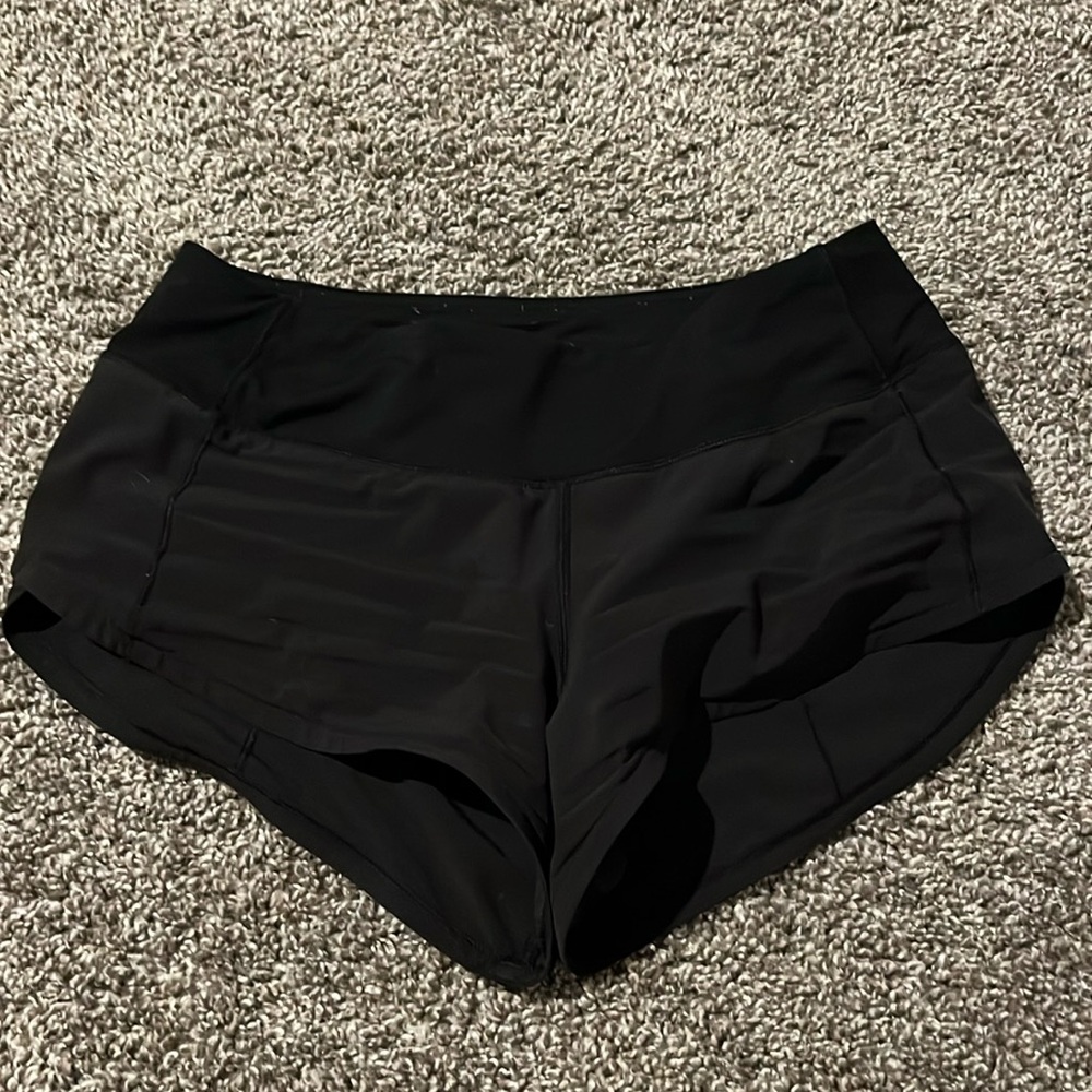 size 2 2.5 inch lululemon black speedups